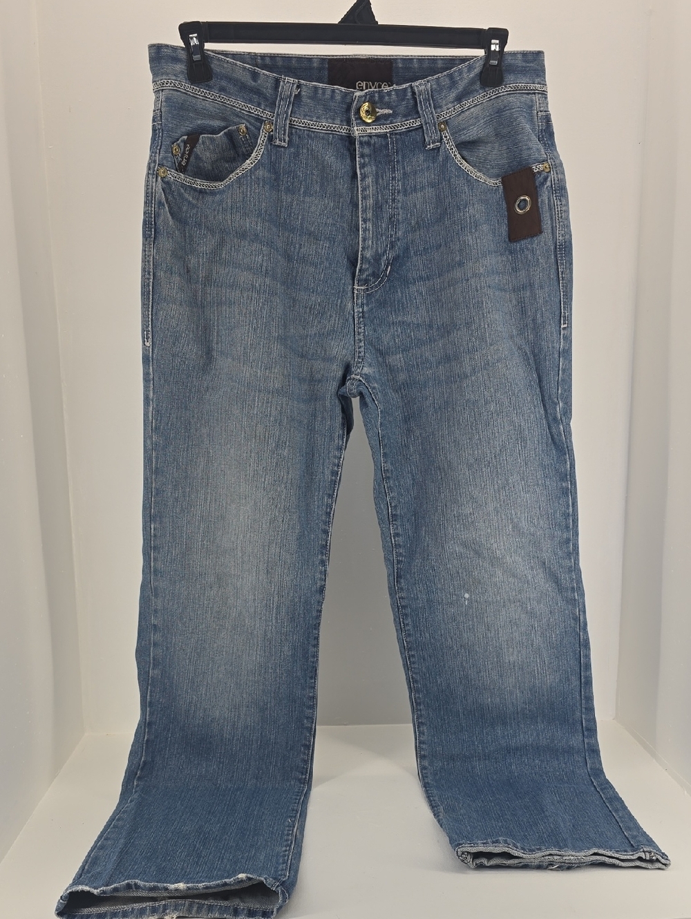 Enyce Men's Light Blue Bootcut Denim Jeans